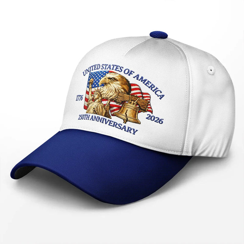 Independence Day,America 250th,Gift For Yourself,Happy,No Custom,Gift For Women,Gift For Men - 250th Anniversary US Liberty Bell Eagle - Classic Cap