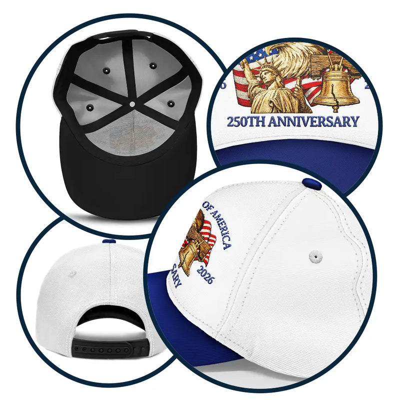 Independence Day,America 250th,Gift For Yourself,Happy,No Custom,Gift For Women,Gift For Men - 250th Anniversary US Liberty Bell Eagle - Classic Cap