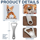 Art Design,Humorous,Pet Lovers,Photo - Squishy Pet Butt - Custom Photo Funny Dog Cat Pet - Personalized Custom Shaped Bottle Opener