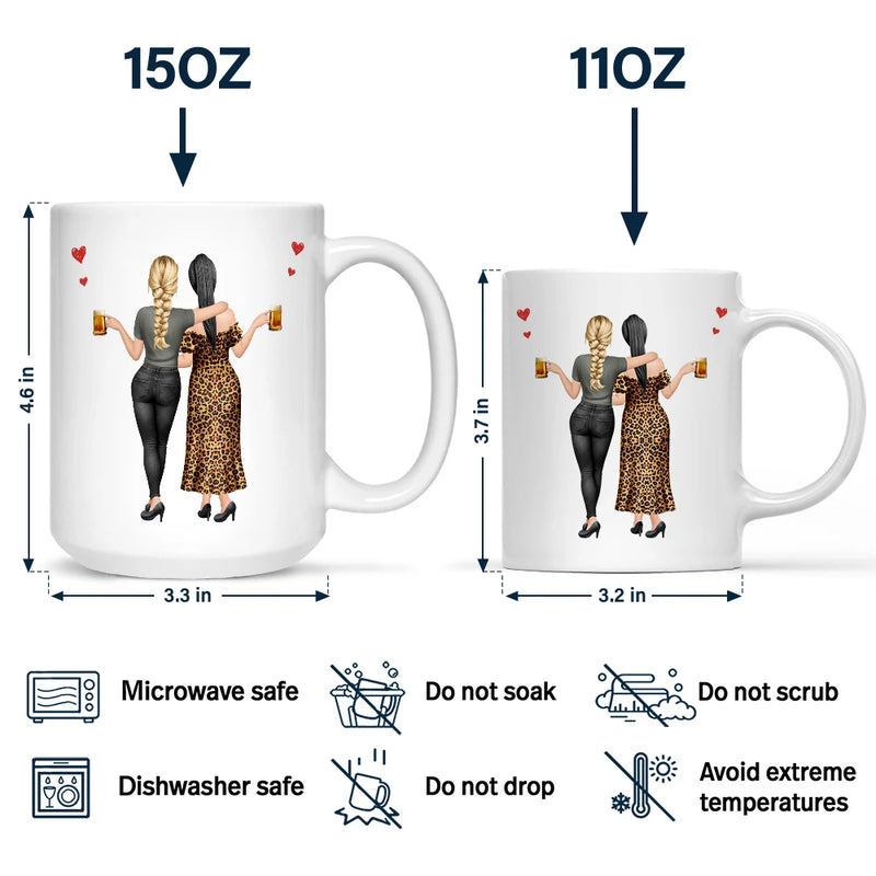 Gift For Bestie,Gift For Women,Top Market,Happy - 3D Besties Thank You For Being My Unpaid Therapist - Personalized Mug