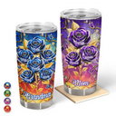 Gift For Mother,Gift For Grandma,Gift For Women,Love,Top Market - 3D Crystal Effect Roses Mom’s Everlasting Love - Personalized Tumbler