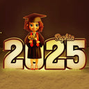 3D Effect 2025 Graduation - Personalized Custom Shaped Light Box