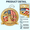 America 250th,Independence Day,Family,Proud,Custom Text - 3D Effect 250th Anniversary - Personalized Acrylic Car Hanger