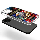 America 250th,Independence Day,Gift For Yourself,Proud,Custom Text - 3D Effect America 250th Anniversary - Personalized Clear Phone Case