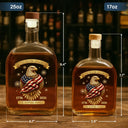 America 250th,Independence Day,Gift For Yourself,Proud,Custom Text - 3D Effect America 250th Anniversary - Personalized Whiskey Bottle