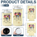 Top Market,Gift For Bestie,Humorous,Summer,Vector - 3D Effect Besties Are We Drunk We Might Be - Personalized Can Cooler Sleeve