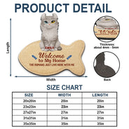 Cat Lovers,Gift For Women,Gift For Men,Happy,Top Market - 3D Effect Cats Welcome To Our Home - Personalized Custom Shaped Doormat