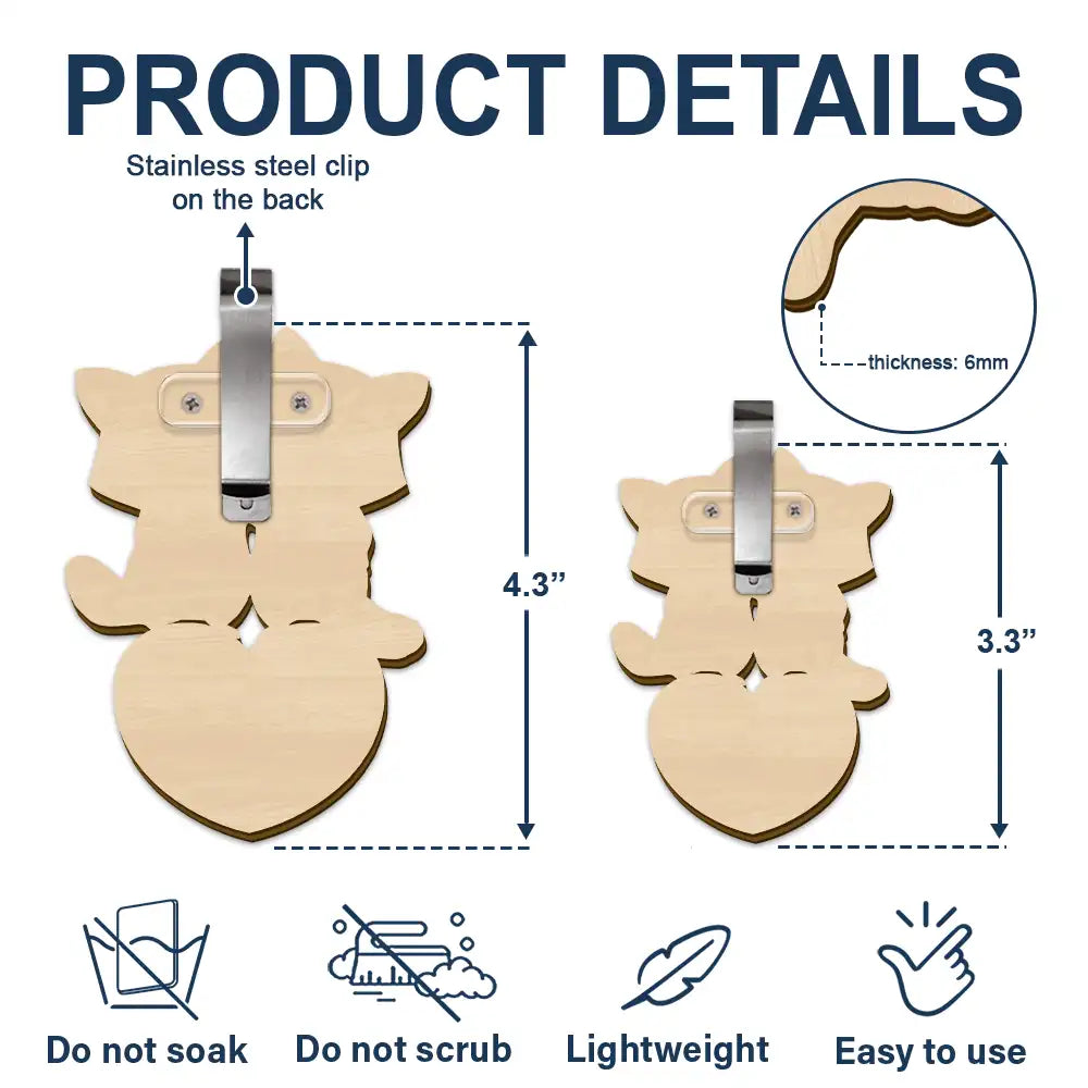 Gift For Couples, Gift For Women, Gift For Men, Gift For Boyfriend, Gift For Girlfriend, Gift For Wife, Gift For Husband, Funny, Love - 3D Effect Couple Raccoon You're Weird I'll Keep You - Personalized Custom Shaped Car Visor Clip