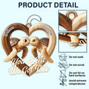 Gift For Couples,LGBT,Gift For Women,Gift For Men,Love,Top Market - 3D Effect Couple Turtles You & Me We Got This - Personalized Acrylic Car Hanger