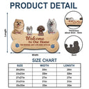 Dog Lovers,Gift For Women,Gift For Men,Happy,Top Market - 3D Effect Dogs Welcome To Our Home - Personalized Custom Shaped Doormat