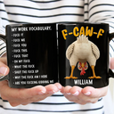 Gift For Yourself,Gifts For Colleagues,Gift For Women,Gift For Men,Funny,Top Market - 3D Effect Funny Chicken F-CAW-F My Work Vocabulary - Personalized Mug
