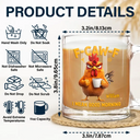 Gift For Yourself, Gift For Women, Gift For Men, Funny - 3D Effect Funny Chicken F-Caw-F I Mean Good Morning - Personalized Glass Mug