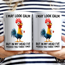 Gift For Yourself,Gift For Women,Gift For Men,Funny,Gifts For Colleagues - 3D Effect Funny Chicken I've Pecked You - Personalized Mug