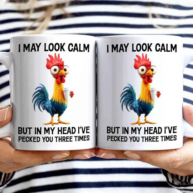 Gift For Yourself,Gift For Women,Gift For Men,Funny,Gifts For Colleagues - 3D Effect Funny Chicken I've Pecked You - Personalized Mug