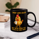 Gift For Yourself,Gift For Women,Gift For Men,Funny,Gifts For Colleagues - 3D Effect Funny Chicken I've Pecked You - Personalized Mug