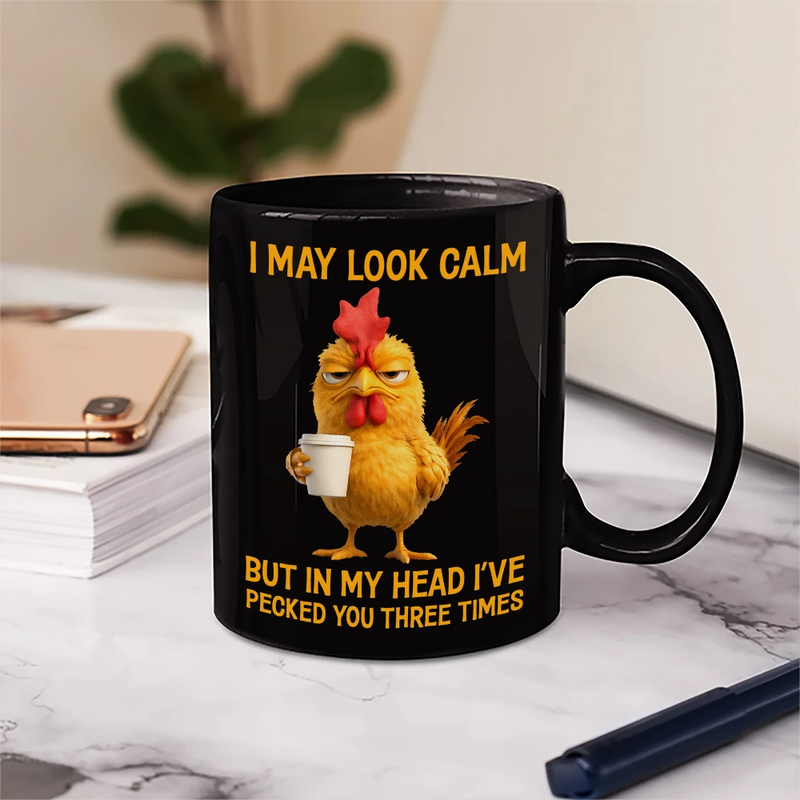 Gift For Yourself,Gift For Women,Gift For Men,Funny,Gifts For Colleagues - 3D Effect Funny Chicken I've Pecked You - Personalized Mug