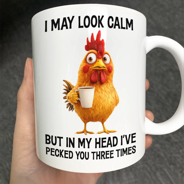Gift For Yourself,Gift For Women,Gift For Men,Funny,Gifts For Colleagues - 3D Effect Funny Chicken I've Pecked You - Personalized Mug