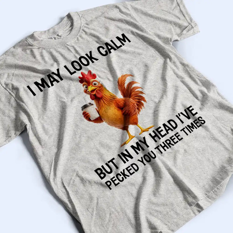 Gift For Yourself, Gift For Women, Gift For Men, Funny - 3D Effect Funny Chicken I've Pecked You - Personalized T Shirt