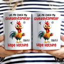 Gift For Yourself,Gift For Women,Gift For Men,Funny - 3D Effect Funny Chicken Let Me Check My Giveashitometer - Personalized Mug 