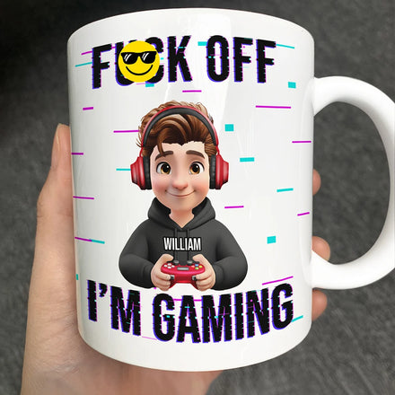 3D Effect Gamer I Am Gaming - Personalized Mug