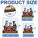 Top Market,Adorable,Pet Lovers,Vector - 3D Effect Home Is Where My Dogs Cats Are - Personalized Custom Shaped Wood Sign