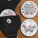 Top Market,Romantic,Gift For Couples,Icon - 3D Effect I Want To Be Your Last Everything Couples - Personalized Leather Pocket Hug