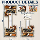 Gift For Women,Gift For Men,Happy,Reading - 3D Effect Just A Girl Who Loves Books - Personalized Custom Shaped Leather Magnetic Bookmark