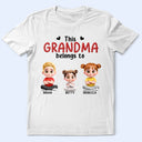 3D Effect Kid Cross Arm This Grandpa Belongs To - Personalized T Shirt