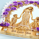 Gift For Mother,Single Mom,Gift For Women,Happy,Top Market,Top Market,Icon - 3D Effect Mom We Love You - Personalized Custom Shaped Acrylic Plaque