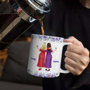 Top Market, Grateful, Gift For Bestie, Vector - 3D Effect My Bestie The Sister Of My Soul - Personalized White Edge-to-Edge Mug