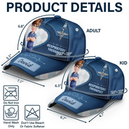 Nurse,Gift For Women,Gift For Men,Happy,Gift For Yourself,Vector,Proud - 3D Effect Nurse Job Title - Personalized Classic Cap