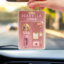 Nurse,Gift For Bestie,Gifts For Colleagues - 3D Effect Nurse Job Title Pack Packaging - Personalized Acrylic Car Hanger