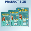 Nurse,Gift For Bestie,Gifts For Colleagues - 3D Effect Nurse Job Title Pack Packaging - Personalized Acrylic Car Hanger