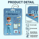 Nurse,Gift For Bestie,Gifts For Colleagues - 3D Effect Nurse Job Title Pack Packaging - Personalized Acrylic Car Hanger