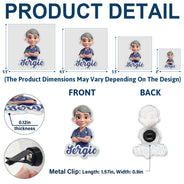 Nurse, Proud, Vector - 3D Effect Nurse Name - Personalized Acrylic Car Vent Clip