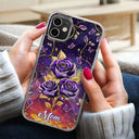 3D Effect Roses Mom’s Everlasting Love - Personalized Clear Phone Case