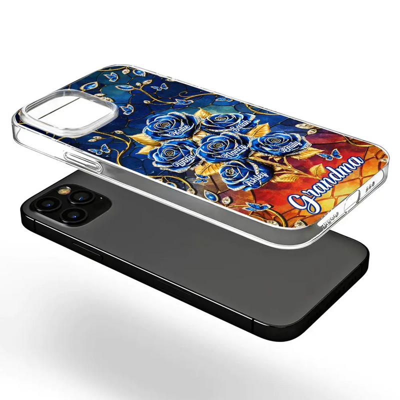 3D Effect Roses Mom’s Everlasting Love - Personalized Clear Phone Case