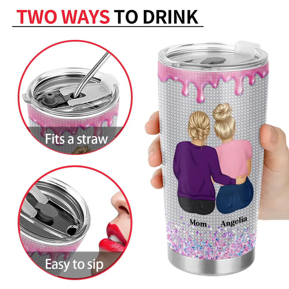 Gift For Daughter, Mom - Daughters (Adult), Gift For Women, Love, Top Market - 3D Effect Sometimes You Forget You Are Awesome - Personalized Tumbler