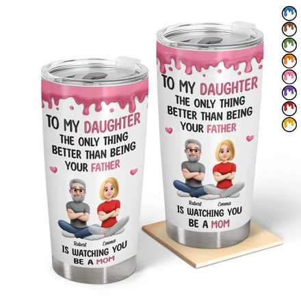 3D Effect The Only Thing Better Than Being Your Father Mother - Personalized Tumbler