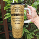 Gift For Son,Gift For Grandkids,Icon,Inspirational - 3D Effect To My Son Just Do Your Best - Personalized 40oz Tumbler With Straw