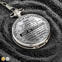 Gift For Son,Gift For Grandkids,Inspirational - 3D Effect To My Son Just Do Your Best - Personalized Pocket Watch