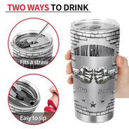 Gift For Son,Gift For Grandkids,Top Market,Icon,Inspirational - 3D Effect To My Son Just Do Your Best - Personalized Tumbler
