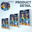 Gift For Yourself, Gift For Women, Gift For Men, Happy - 3D Effect Volleyball Player Toy Box - Personalized Custom Shaped Acrylic Plaque