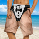 Humorous, Gift For Men, Gift For Yourself, Summer, Wedding, Icon - 3D Funny Body Swim Trunks Man Groomsmen - Personalized Unisex Beach Shorts