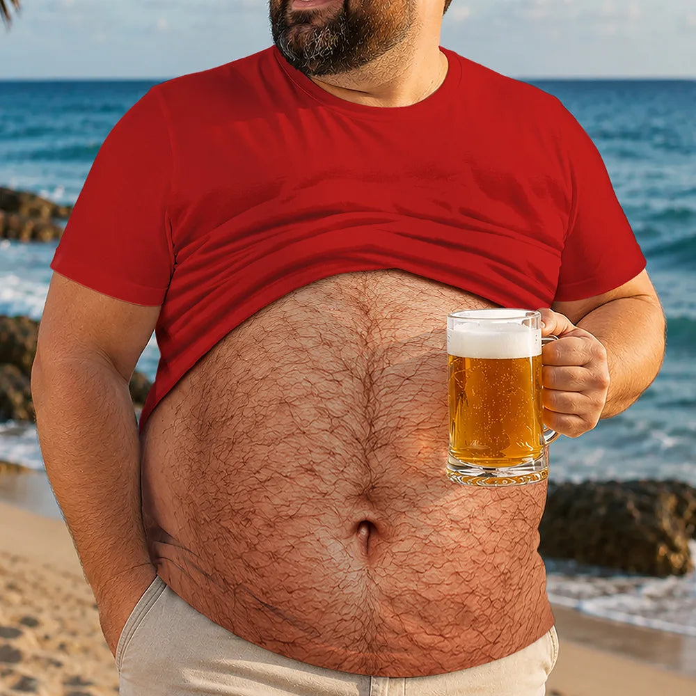 Summer, Gift For Men, Gift For Yourself, Humorous - 3D Funny Hairy Body - Personalized Full Print T Shirt