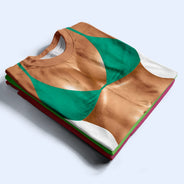Gift For Bestie, Humorous, Beach, Summer, Icon - 3D Funny Realistic Body Bikini - Personalized Full Print T Shirt