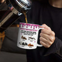 Dog Mom, Gift For Women, Happy, Top Market - 3D Inflated Effect Dog To My Amazing Mom - Personalized White Edge-to-Edge Mug