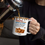 Dog Lovers,Dog Mom,Dog Dad,Gift For Men,Gift For Women,Top Market,Funny - 3D Inflated Effect Thank You For Being My Mom Dad - Personalized White Edge-to-Edge Mug