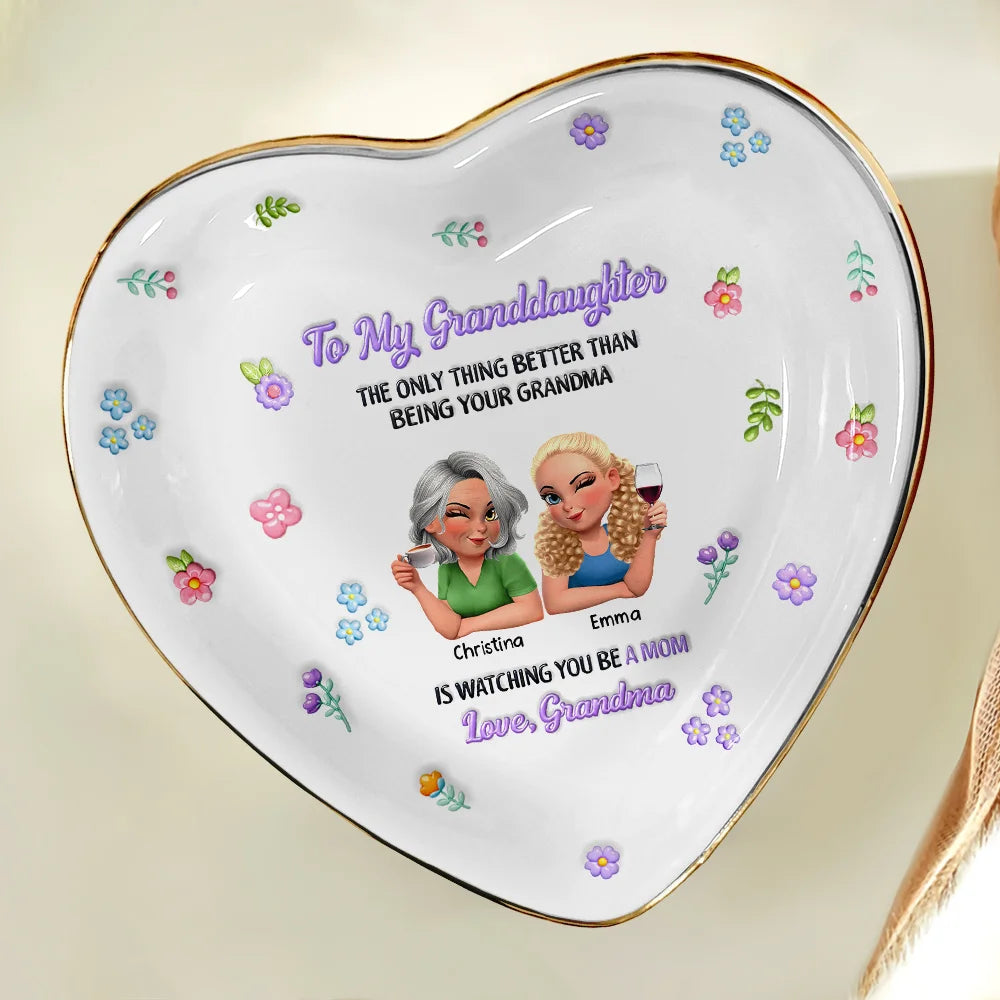 Gift For Daughter, Mom - Daughters (Adult), Happy, New Mom, Gift For Women, Top Market - 3D Inflated Printed The Only Thing Better Than Being Your Mother - Personalized Ring Dish