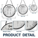 Gift For Women, Gift For Mother, Gift For Grandma, Love - 3D Metal Effect Birth Month Flowers Grandmas Moms Garden - Personalized Stained Glass Window Hanging Suncatcher